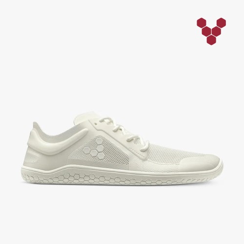 Vivobarefoot Primus Lite III Hvite Joggesko Dame [6-GEIN]